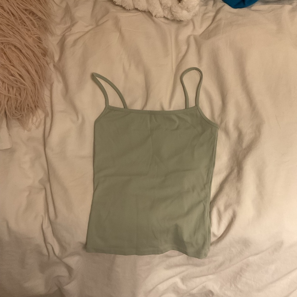 Garage Light Green Sleek Scoop Cami Top